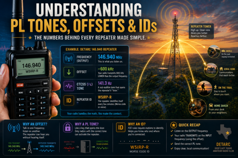 Understanding PL Tones, Offsets, and Repeater IDs