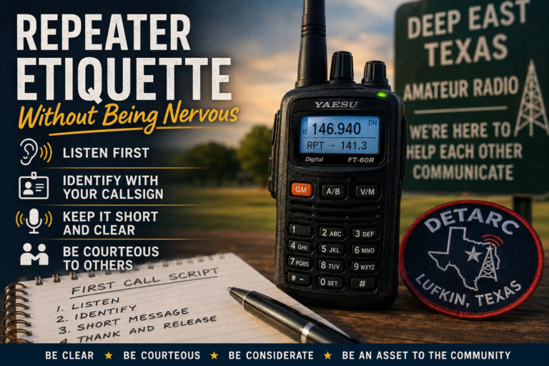 Repeater Etiquette Without Being Nervous