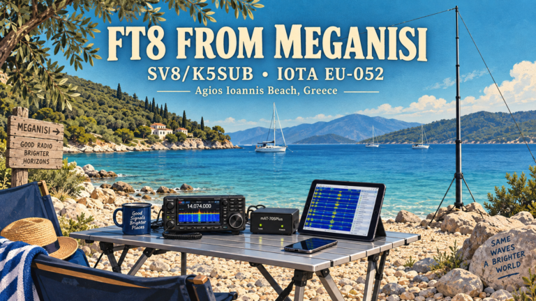 FT8 from Saint John Beach: My Meganisi IOTA Activation